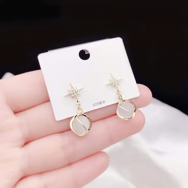 Star Pearl Earrings
