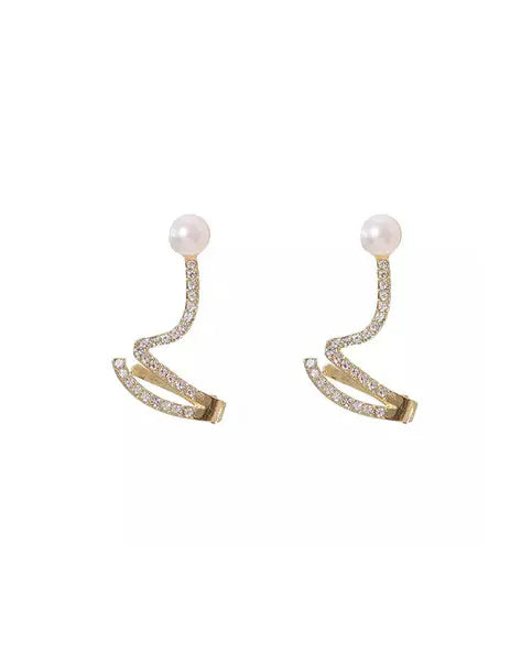 Golden Twisted Korean Earjacket