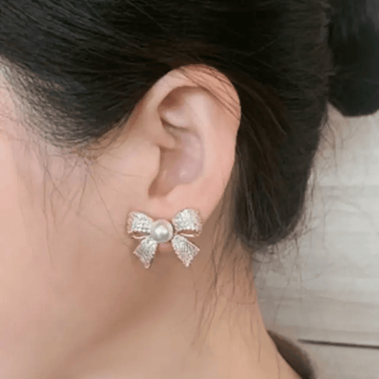 Bow Stud Earrings for a Sophisticated Touch