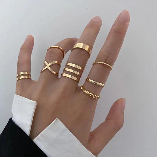 Set of 6 Trending Korean Rings