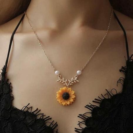 Sunflower Gold-plated Plated Alloy Chain