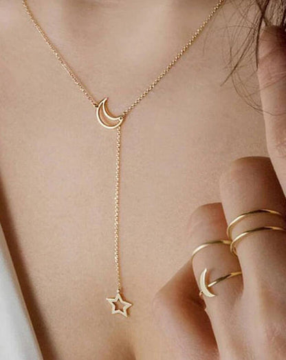 Y-Shaped Circle Lariat Necklace – Graceful, Modern, Unforgettable!