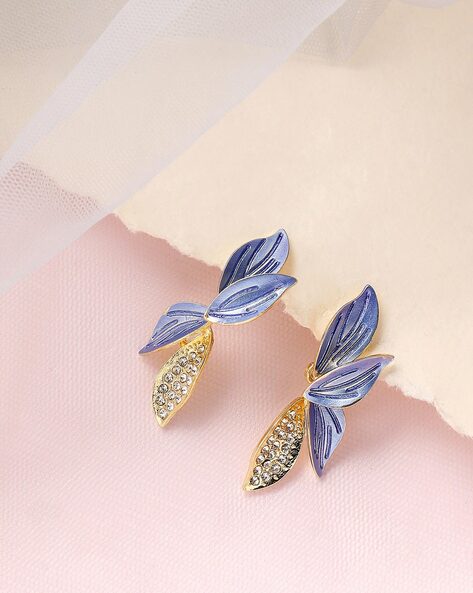 Sky Blue Drop Earrings for a Fresh and Elegant Look