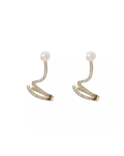 Golden Twisted  Korean Earjacket