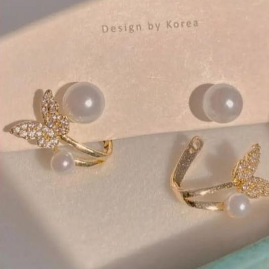 Butterfly Bling Whirl Earrings