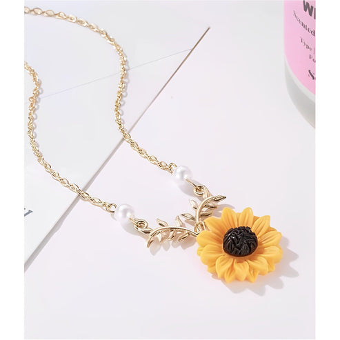 Sunflower Gold-plated Plated Alloy Chain