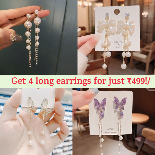 4 Long Earrings