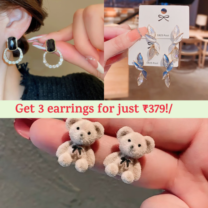 3 Stylish Earrings