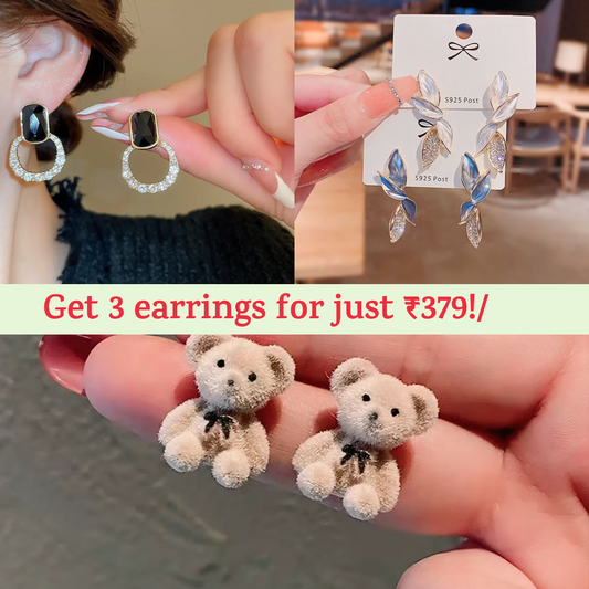 3 Stylish Earrings