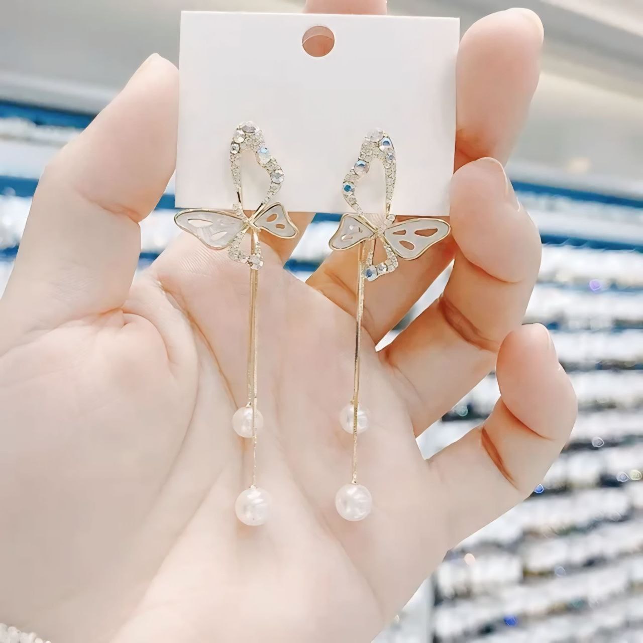 Enchanting Butterfly Drop Earrings