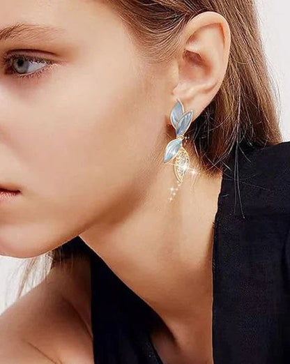 Sky Blue Drop Earrings for a Fresh and Elegant Look